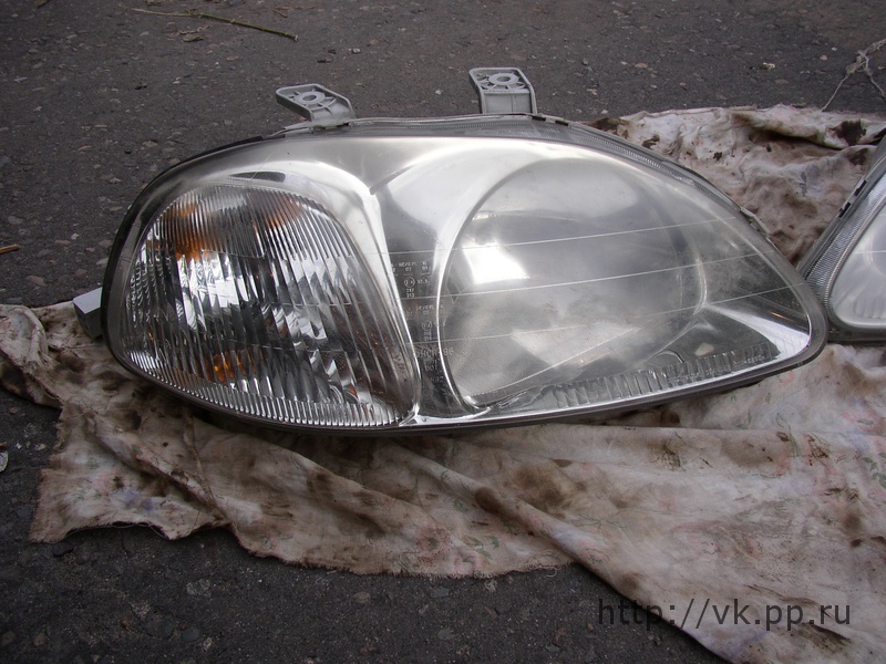 фара до обработки