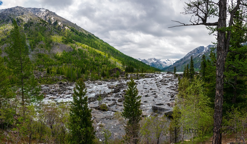 Перемычка между средним и нижним Мультинскими озерами